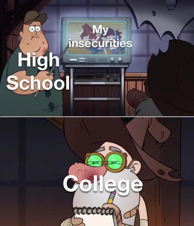 High school looks into insecurities, College studying