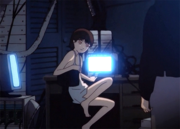 Lain Iwakura in Serial Experiments Lain anime