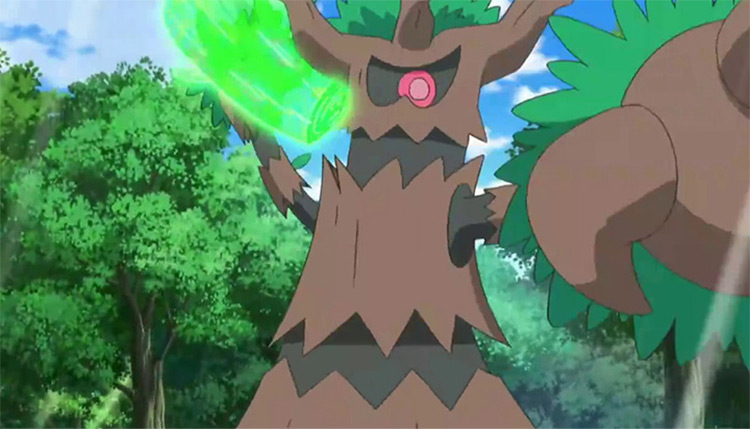 Trevenant big tree Pokemon from anime