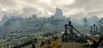 Skyrim Whiterun - skyline in-game screenshot