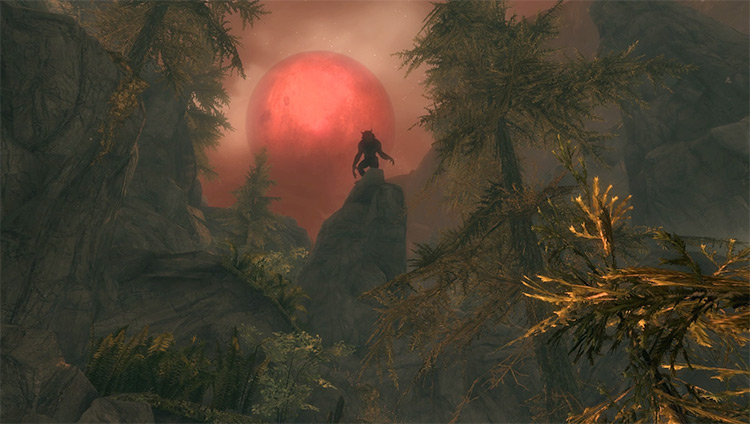 Screenshot: Ill Met By Moonlight Skyrim Quest