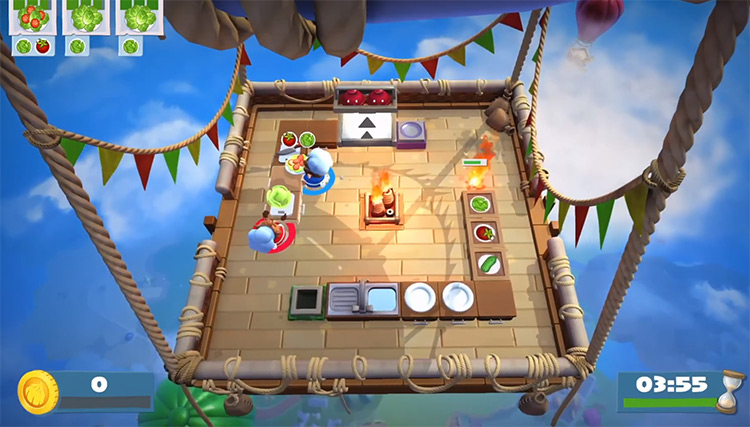 Overcooked 2 Multiplayer Gameplay on PlayStation4