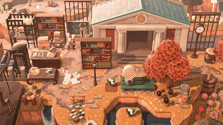 Blathers Study Area Outside Museum in ACNH