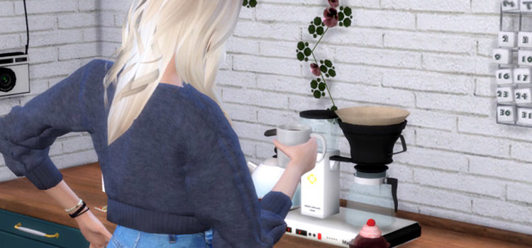 Sims 4 CC: Best Coffee Makers & Espresso Machines (All Free)