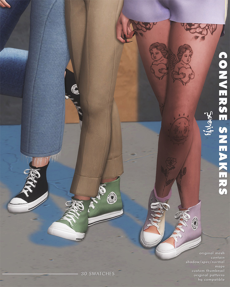 Converse Sneakers Set / Sims 4 CC