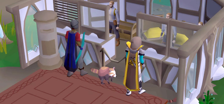 Inside Bank with Pet Rocky / Old School RuneScape