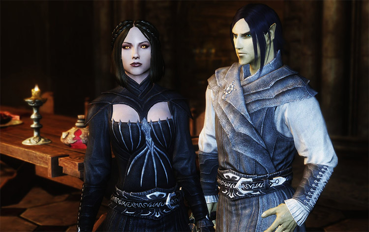 skyrim vampire clothing mod