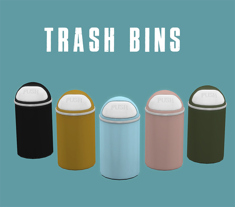 sims 4 nanocan touchless trash can