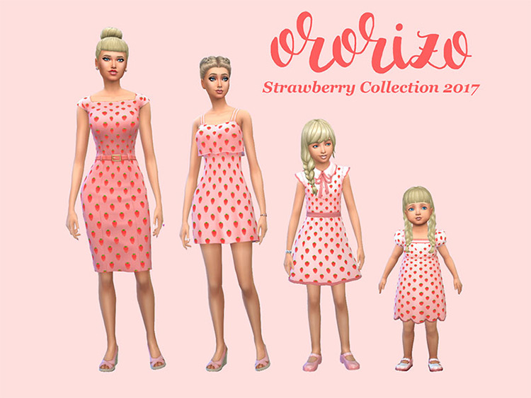 Best Sims 4 Strawberry Dress CC To Try Out   FandomSpot - 55