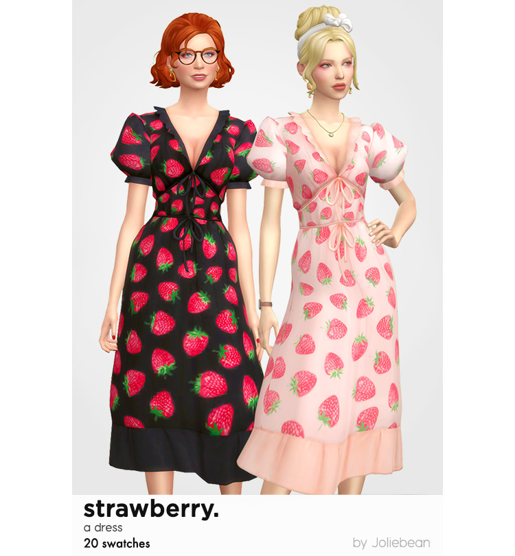 Best Sims 4 Strawberry Dress Cc To Try Out Fandomspot