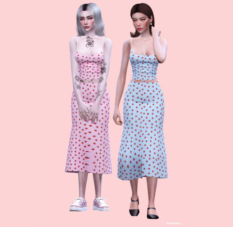 Best Sims 4 Strawberry Dress CC To Try Out   FandomSpot - 70