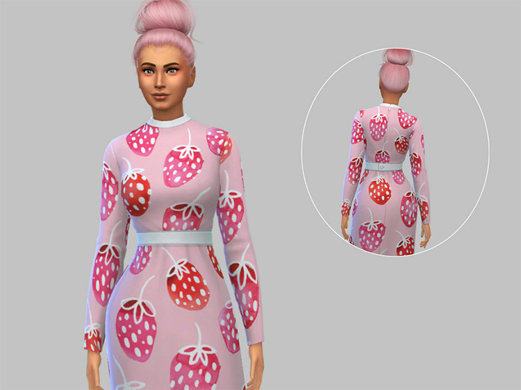 Best Sims 4 Strawberry Dress CC To Try Out   FandomSpot - 13