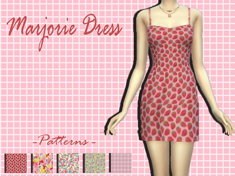 Best Sims 4 Strawberry Dress CC To Try Out   FandomSpot - 81