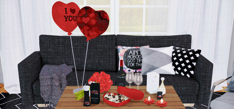 Dreamteamsims Valentines Clutter Set / The Sims 4