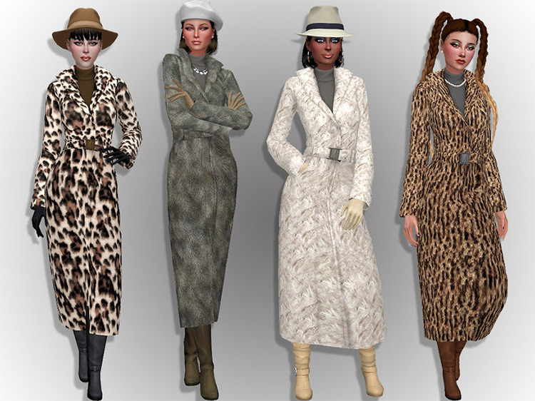 Faux Fur Coats / TS4 CC