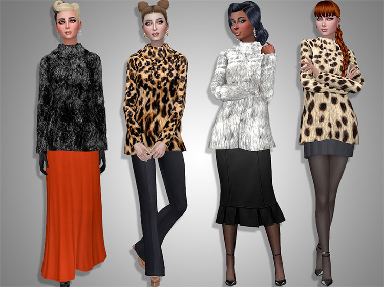 The Sims 4  Best Fur Coats CC To Download   FandomSpot - 92