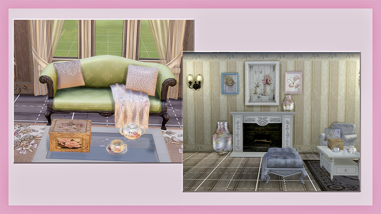 Shabby Chic Stuff Pack for The Sims 4