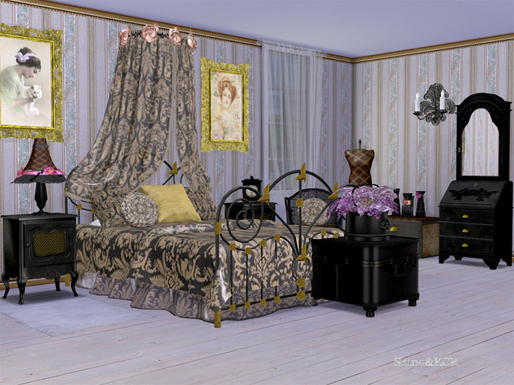 Shabby Chic Bedroom Collection Set for The Sims 4