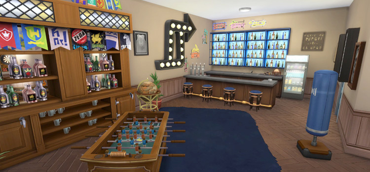 Sims 4 Man Cave Room Screenshot