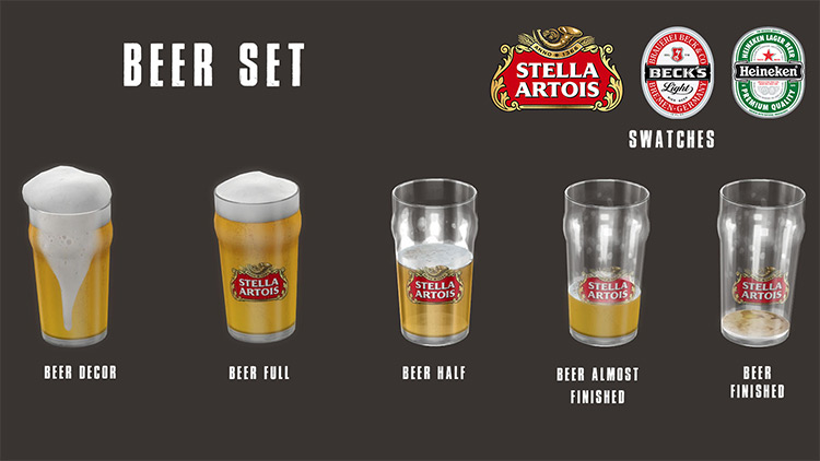 Beer Set / Sims 4 CC