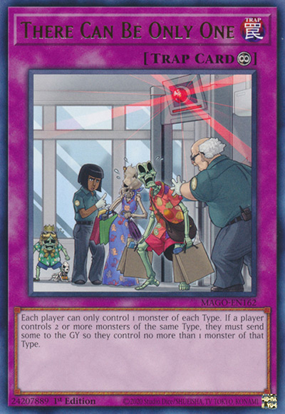 There Can Only Be One Yu-Gi-Oh Card