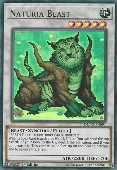 Naturia Beast Yu-Gi-Oh Card