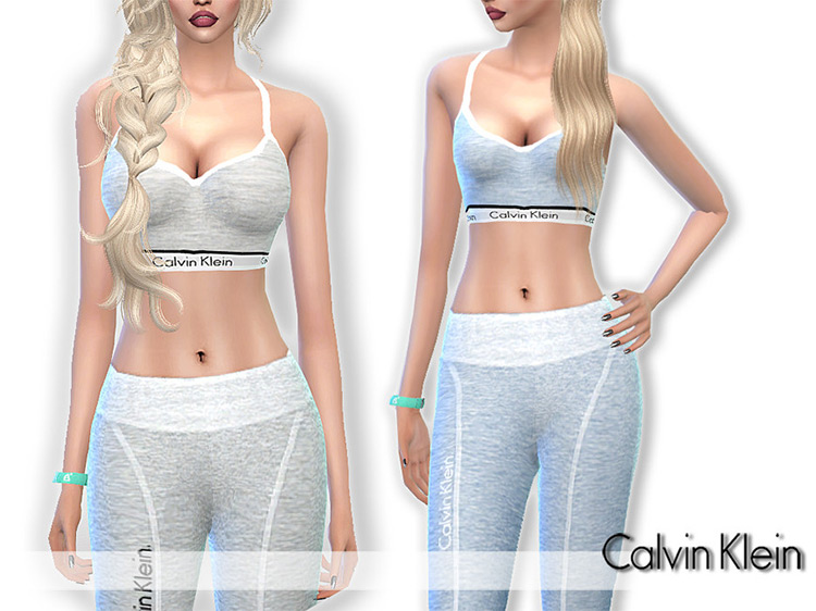 Calvin Klein Sleepwear Set Sims 4 CC