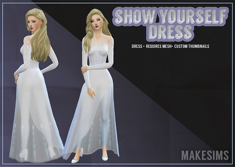 Show Yourself Dress From Frozen / TS4