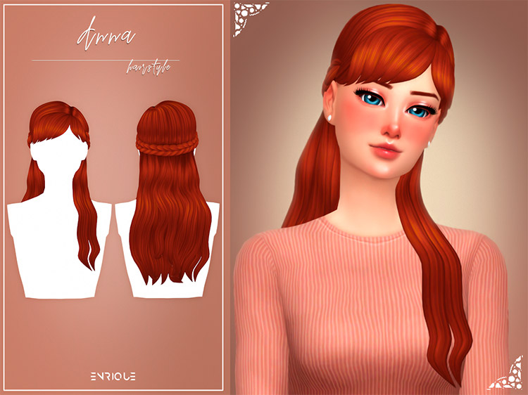 Anna Hairstyle CC for The Sims 4