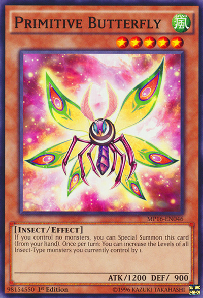Primitive Butterfly Yu-Gi-Oh Card
