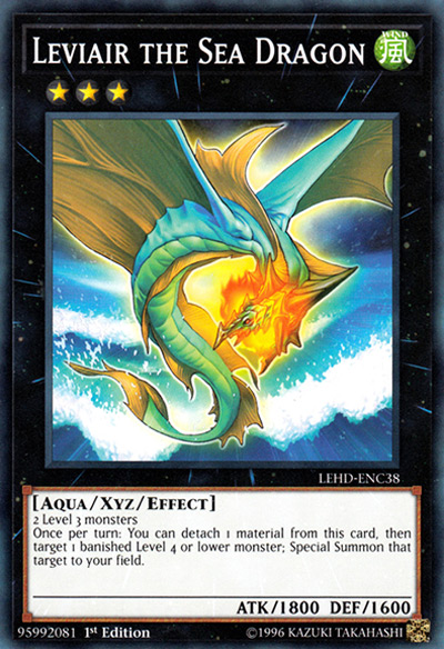 Leviair The Sea Dragon Yu-Gi-Oh Card