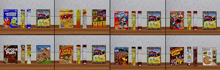 Cereal Boxes Clutter / Sims 4 CC