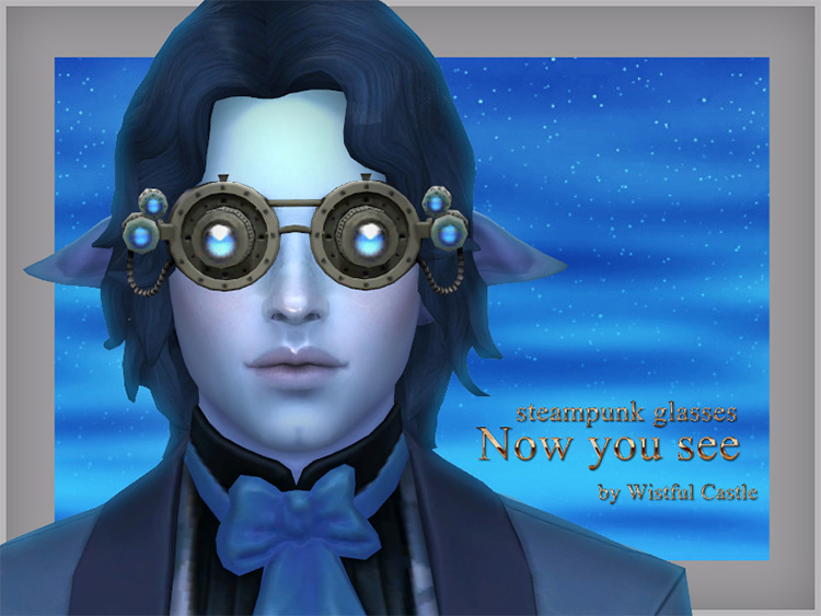 Now You See Steampunk Glasses / TS4 CC