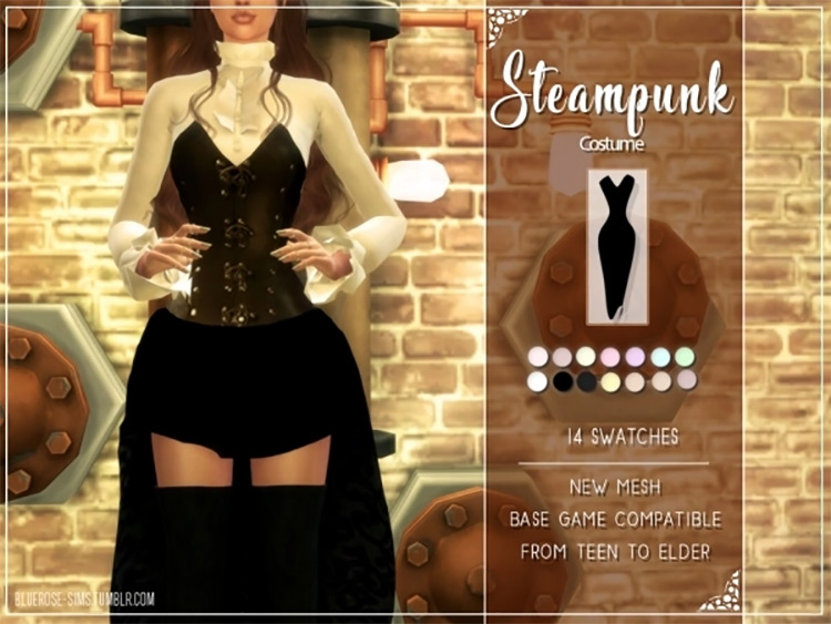 Steampunk Dress Design / TS4 CC