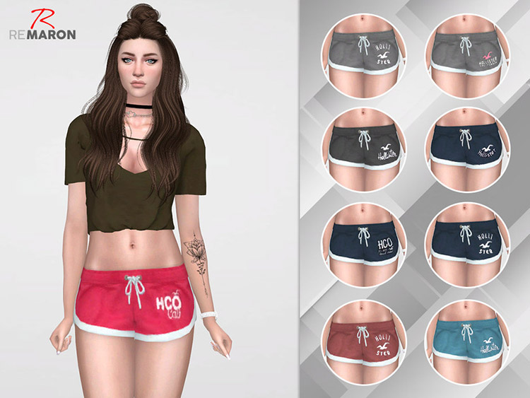 Hollister Shorts For Girls / Sims 4 CC