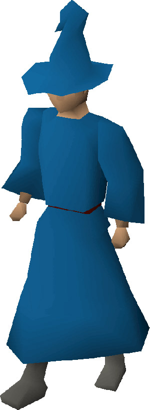 Blue Wizard Robes Set in OSRS