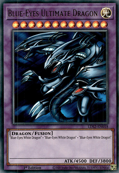 Blue-Eyes Ultimate Dragon YGO Card