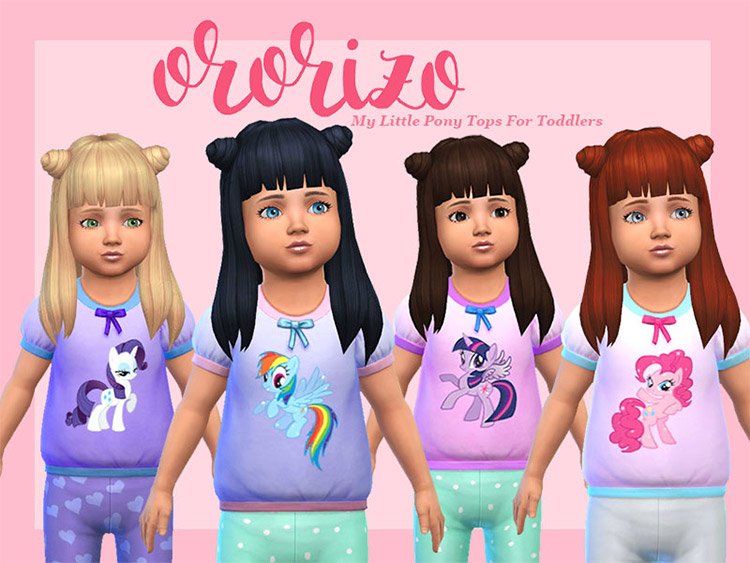 My Little Pony Toddlers Shirt / Sims 4 CC