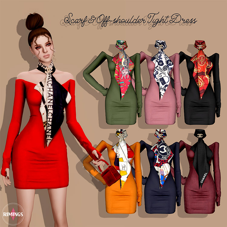 Gorgeous Tight Dresses For The Sims 4  Free CC    FandomSpot - 20