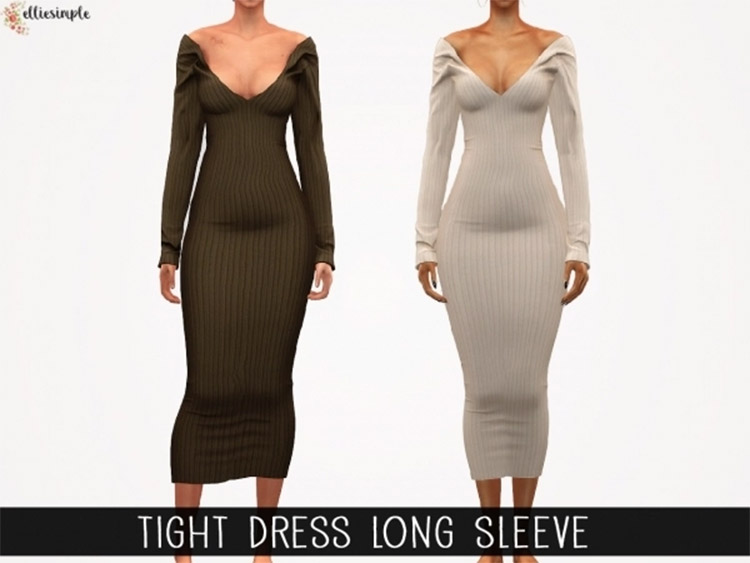 Gorgeous Tight Dresses For The Sims 4  Free CC    FandomSpot - 91