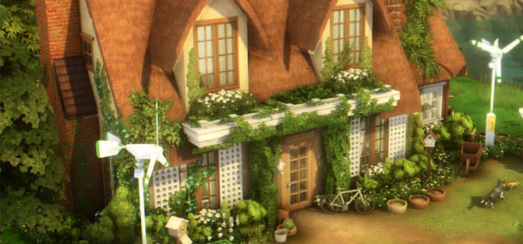 Eco Cottage Build in The Sims 4