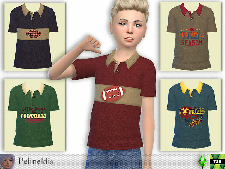 Mod The Sims - helaene - teen male new england patriots jersey (tom brady  #12)