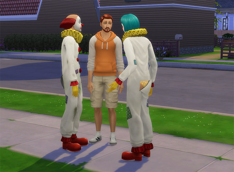 Tragic Clown Redux CC in The Sims 4