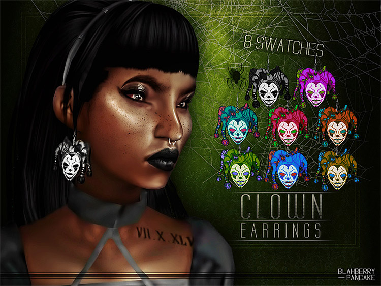 Clown Earrings CC for The Sims 4