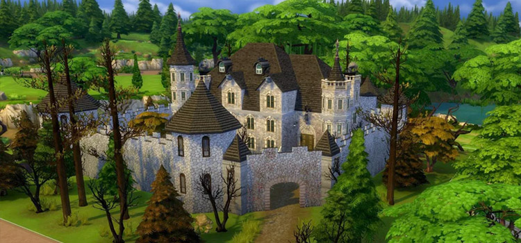 sims 4 castle build