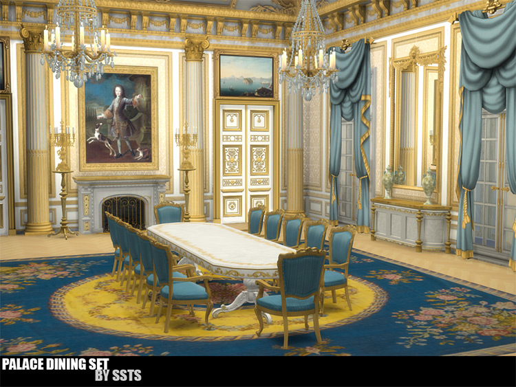 Palace Dining Set / Sims 4 CC