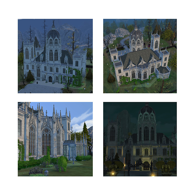 Castle Build Mode Set for Sims 4