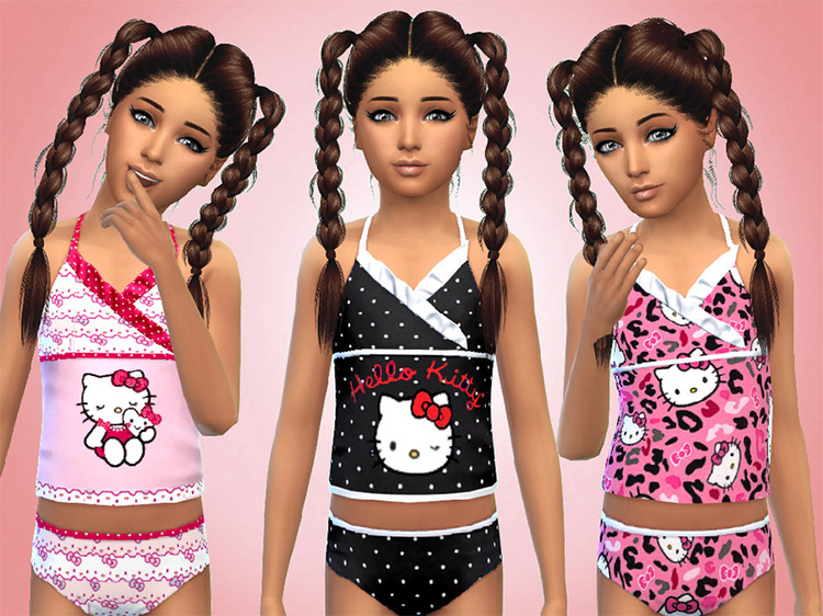 Hello Kitty Swimsuits / TS4 CC