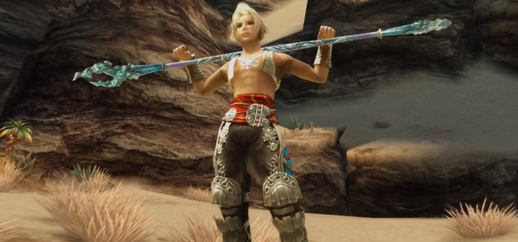 Vaan Victory Pose with Pole Weapon / FFXII The Zodiac Age