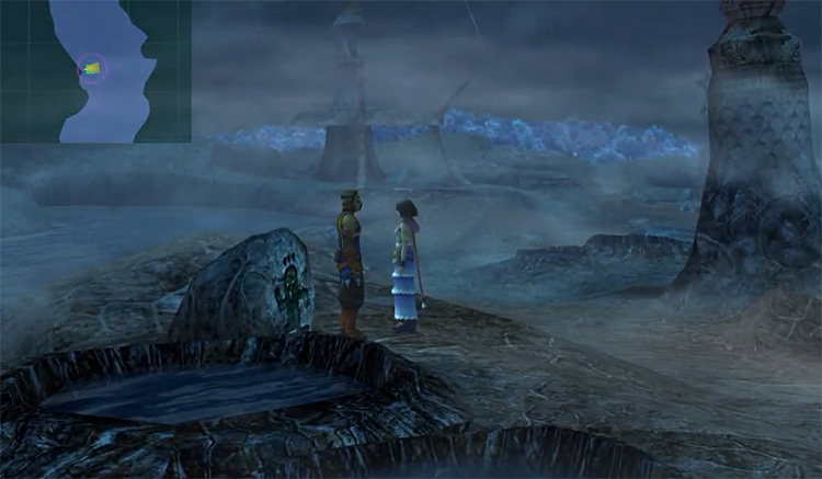 Entrance to Thunder Plains Hidden Cave in FFX-2